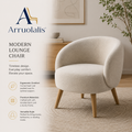 Arruolalis™ CloudForm Modern Lounge Chair – Curved Comfort Accent Seating